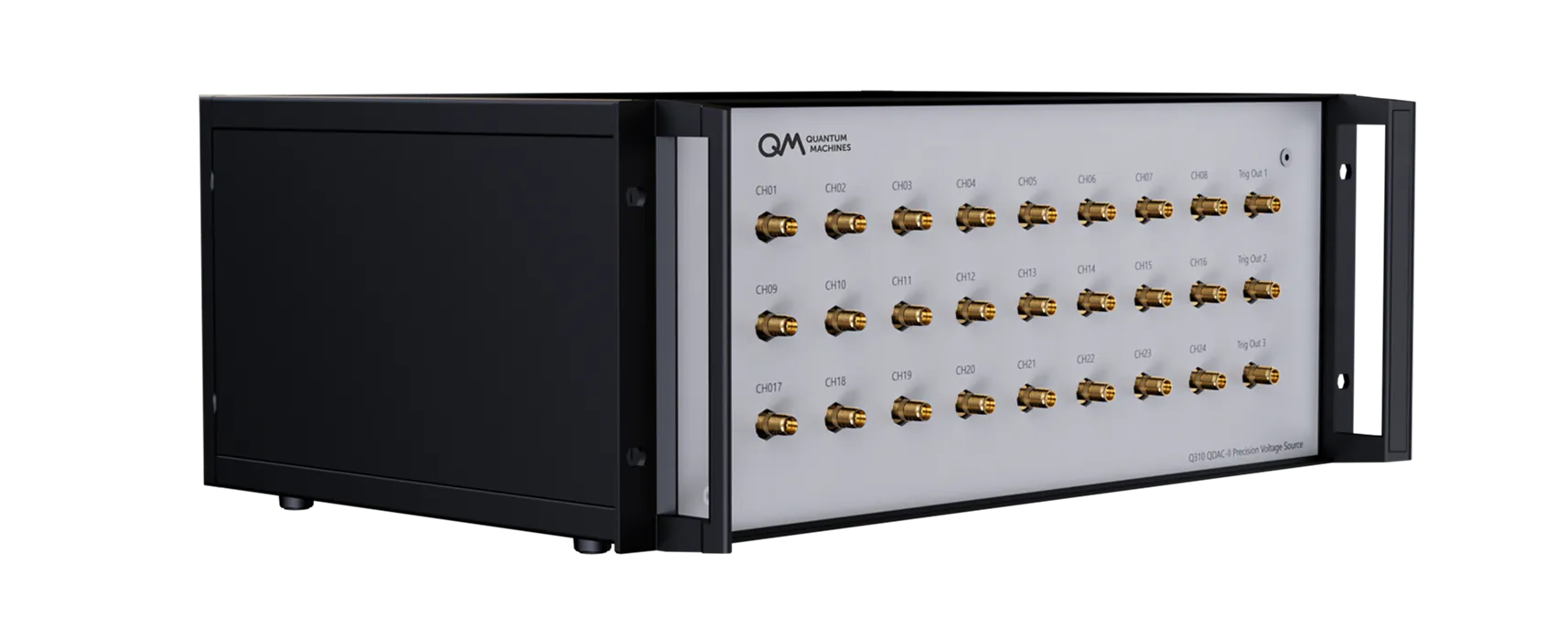 QDAC-II key features: 24 channels, 25-bit resolution, 3 switchable filters and built-in current sensors