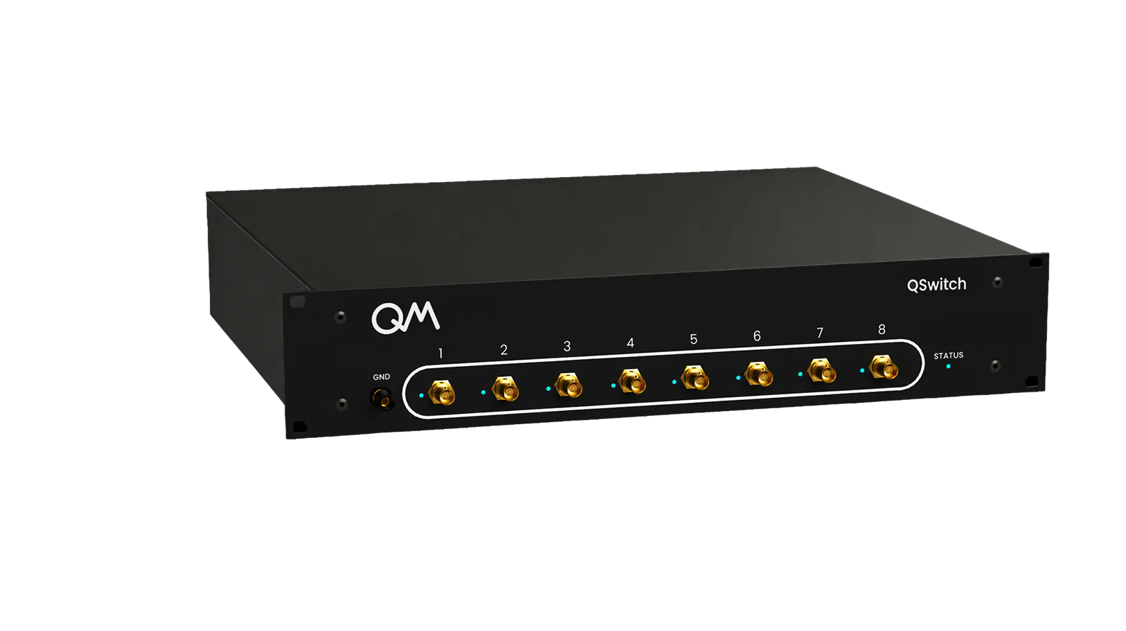 QSwitch key features: 240 relays, 24 Fischer lines, 8 BNC ports, soft grounding and USB/LAN control
