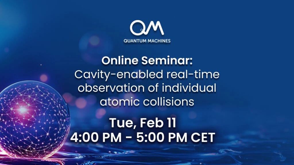 Online Seminar: Cavity-enabled real-time observation of individual atomic collisions